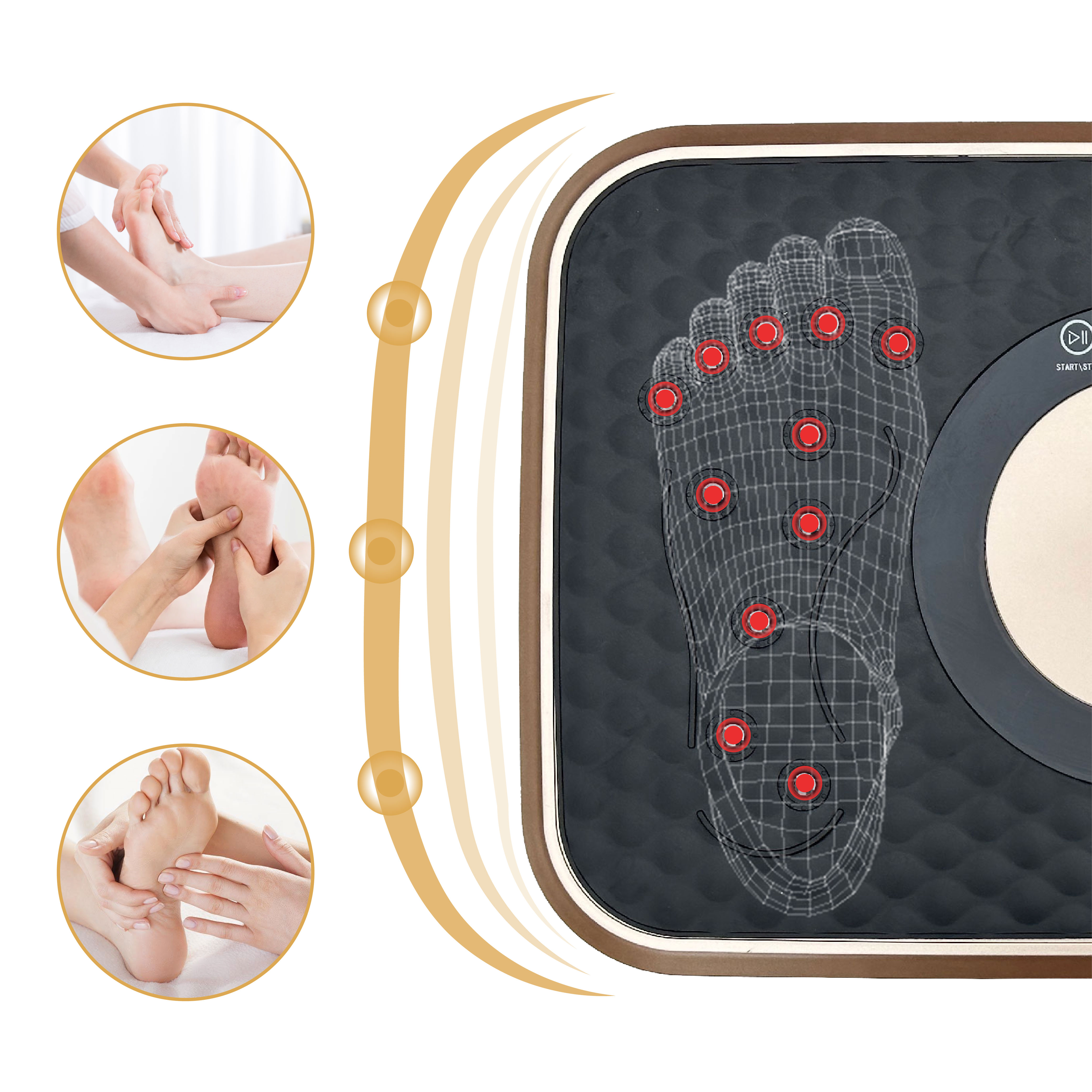 Vibration Plate Fitness Platform, Whole Body Exercise Machine For Lymphatic Drainage, Shaking Workout Board With 120 Speed Levels, Fat Burner And Weight Loss Equipment For Men And Women._voghion.com